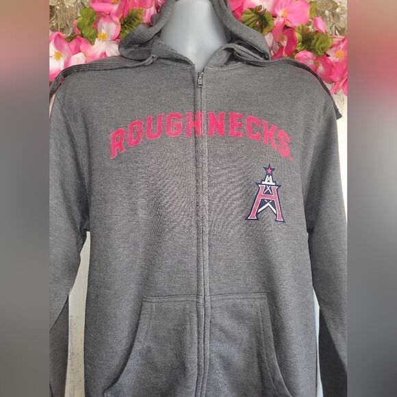 NWT Houston Roughnecks Full Zip Hooded Sweatshirt - Picture 5 of 10